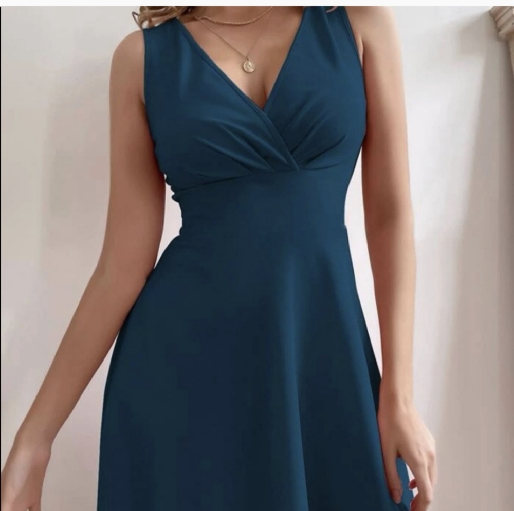 Shein V Neck, A-Line Dress, Sz: Small